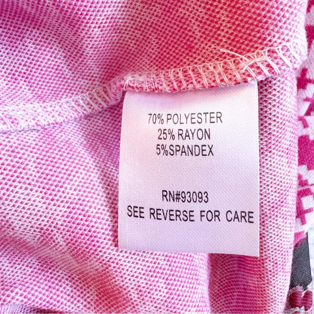 TYLER BOE Kristen Knit Dress Size Small in Pink Houndstooth Print - Picture 9 of 12